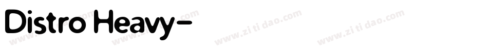 Distro Heavy字体转换